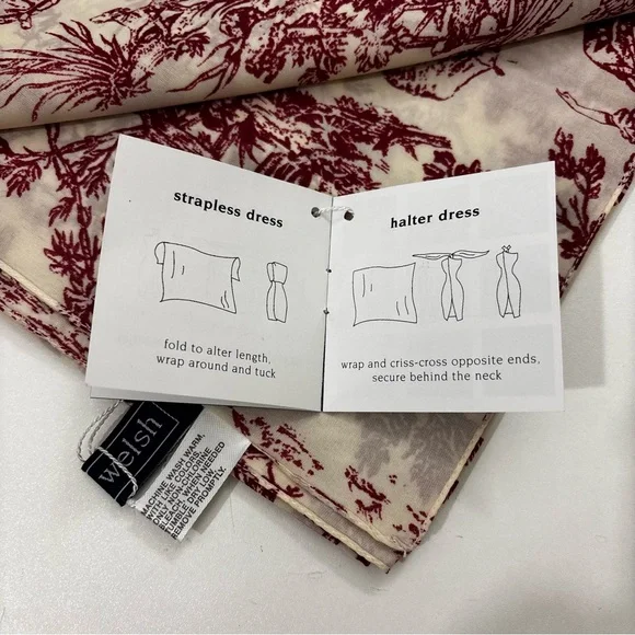 Multifunctional Toile de Jouy Print Swim Sarong Pareo Wrap 70”x 45” - Picture 10 of 12